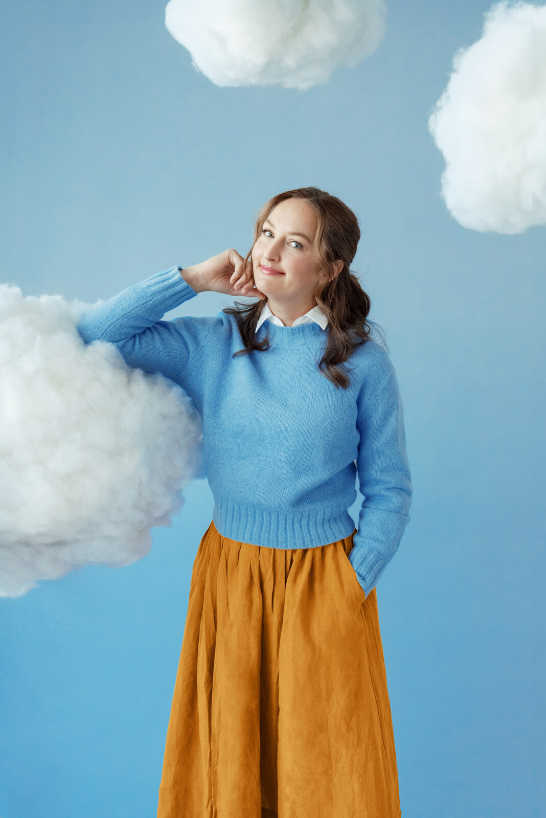 Cecelia Mandryk leans on a cloud